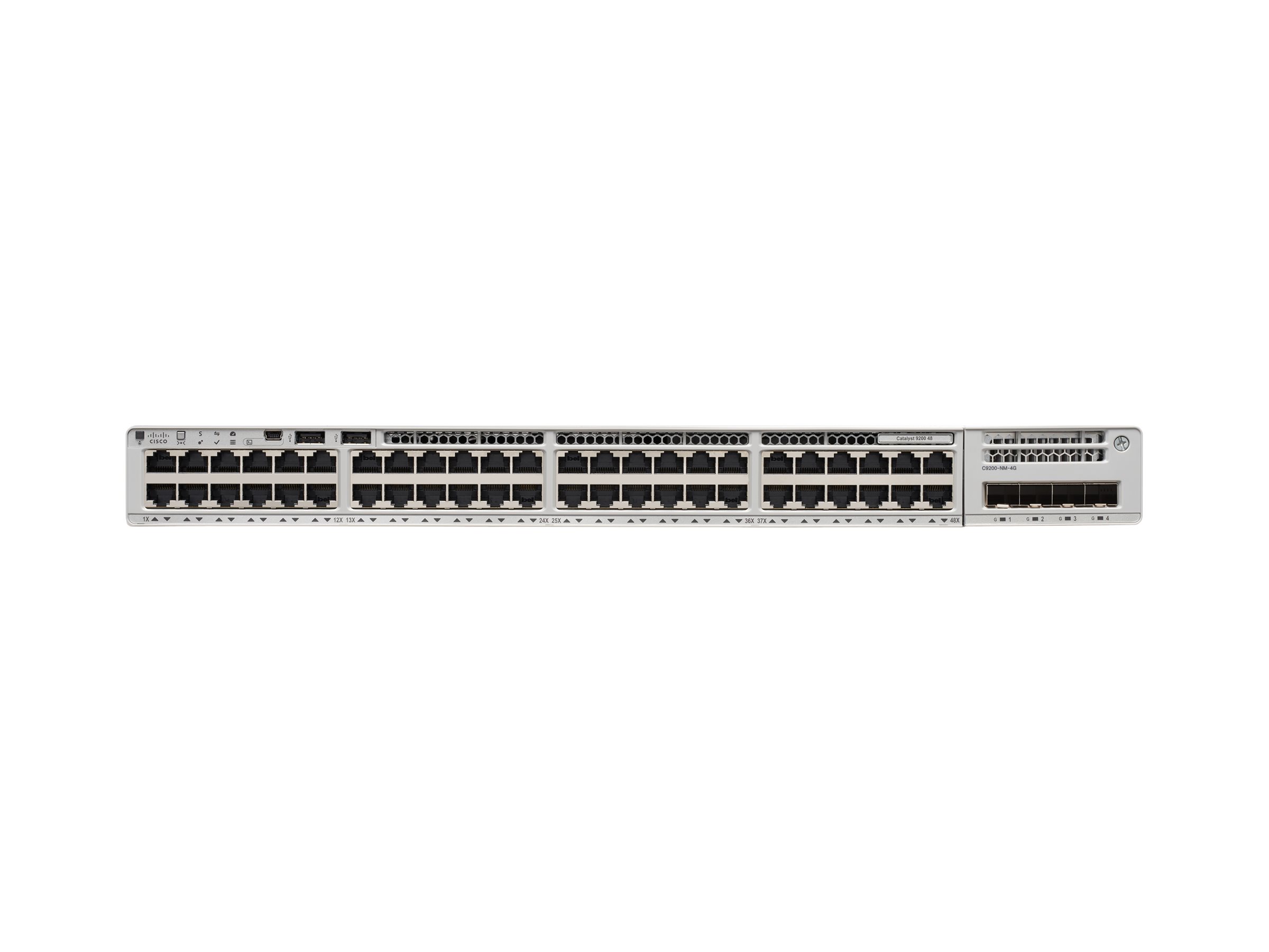 Cisco Catalyst 9200 C9200-48T-A 48 x 10/100/1000 Managed Gigabit Switch Grau