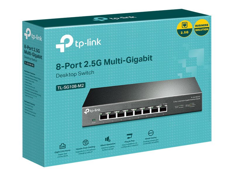 TP-Link TL-SG108-M2 Netzwerk-Switch 8 x 100/1000/2.5G Schwarz