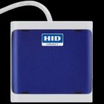 HID OMNIKEY 5022 CL (Dark Blue) - Short 1.5m Lead- USB C Standard Plug- Contactless only (13.56 MHZ) reader- CCID compliant- Optional Card Retainer and Mounting Accessories- MOQ 10 and multiples of 10 (R50220320-DB)
