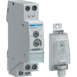 Hager EEN100. Lichtempfindlichkeit: 2000 Lux, Produktfarbe: Grau. AC Eingangsspannung: 230 V, AC Eingangsfrequenz: 50/60 Hz, Stromstärke (maximal): 16 A (EEN100)