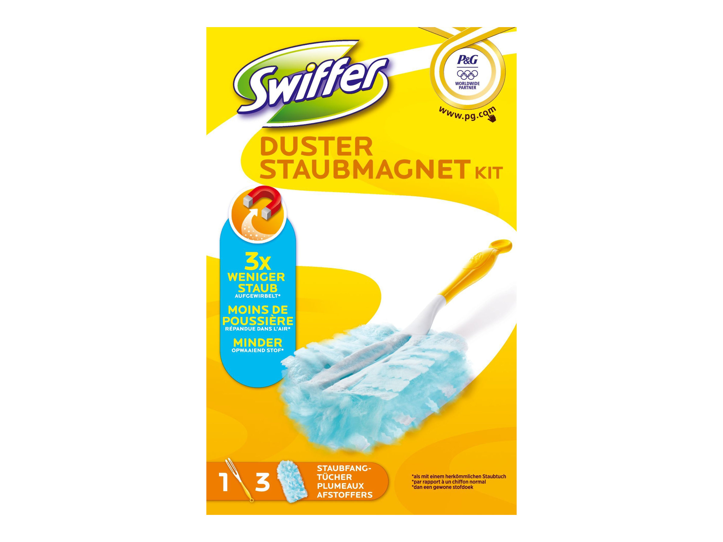 Swiffer Staubmagnet Starterset Gelb,Weiss