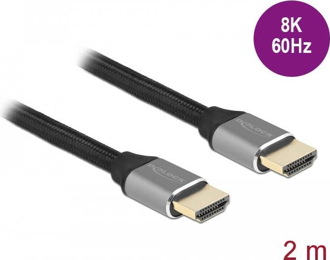DeLOCK 83996 HDMI-Kabel 2 m HDMI Typ A Standard Schwarz