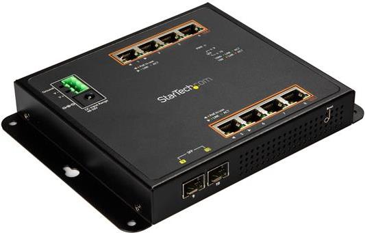 StarTech.com 8-Port PoE+ Gigabit Ethernet Switch plus 2 SFP Connections