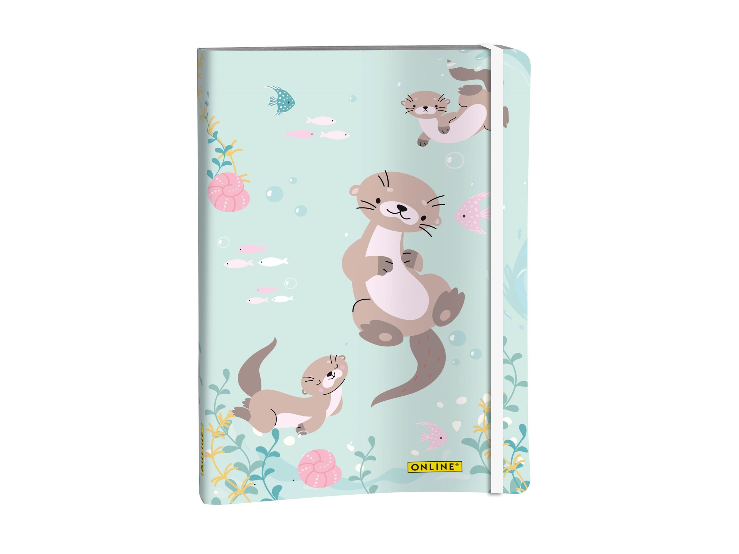 ONLINE Bullet Journal Otter Notizbuch A5 Softcover 72 Blatt Punktraster Blau