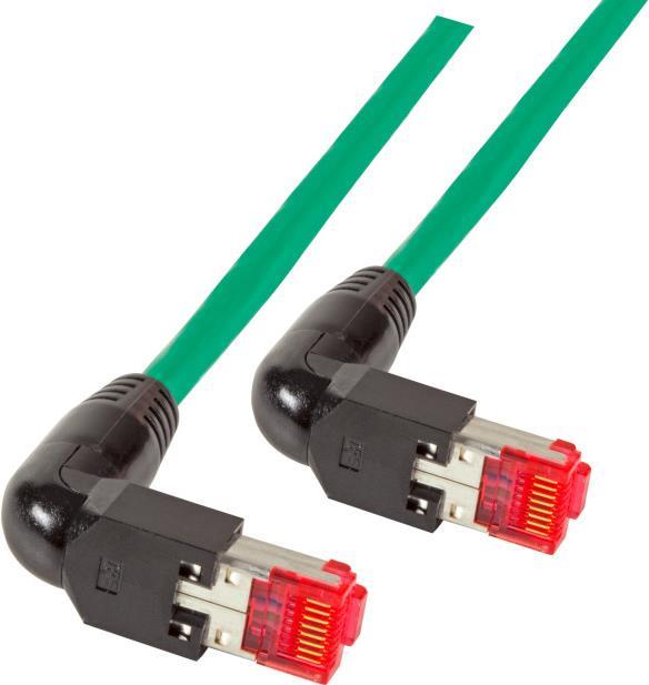 EFB-Elektronik RJ45 Patchkabel Cat.6A S/FTP LSZH Draka UC900 TM21 2x90° grün 3m Hersteller: EFB Elektronik (K4137GN.3)