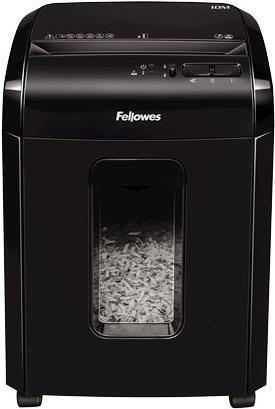 Fellowes Powershred 10M Aktenvernichter Mikro-Partikelschnitt P-5 Schwarz