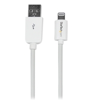 StarTech.com 15CM APPLE LIGHTNING CONNECTOR 15cm (6in) Short White Apple 8-pin Lightning Connector to USB Cable for iPhone / iPod / iPad (USBLT15CMW)