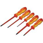 C.K Schraubendreher-Satz "Triton" 5-teilig, Schlitz-Phillips bestehend aus: Schlitz 2,5 x 75 (T4728)