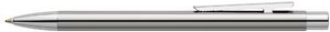 FABER-CASTELL Kugelschreiber NEO Slim Edelstahl, glänzend schlanker, hochglänzender Schaft aus Edelstahl, gefederter - 1 Stück (342020)