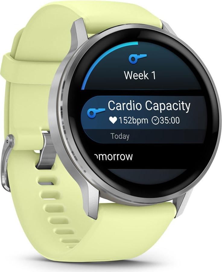 Garmin Venu 4 Smartwatch 45 mm AMOLED 1,4" 8 GB Silber