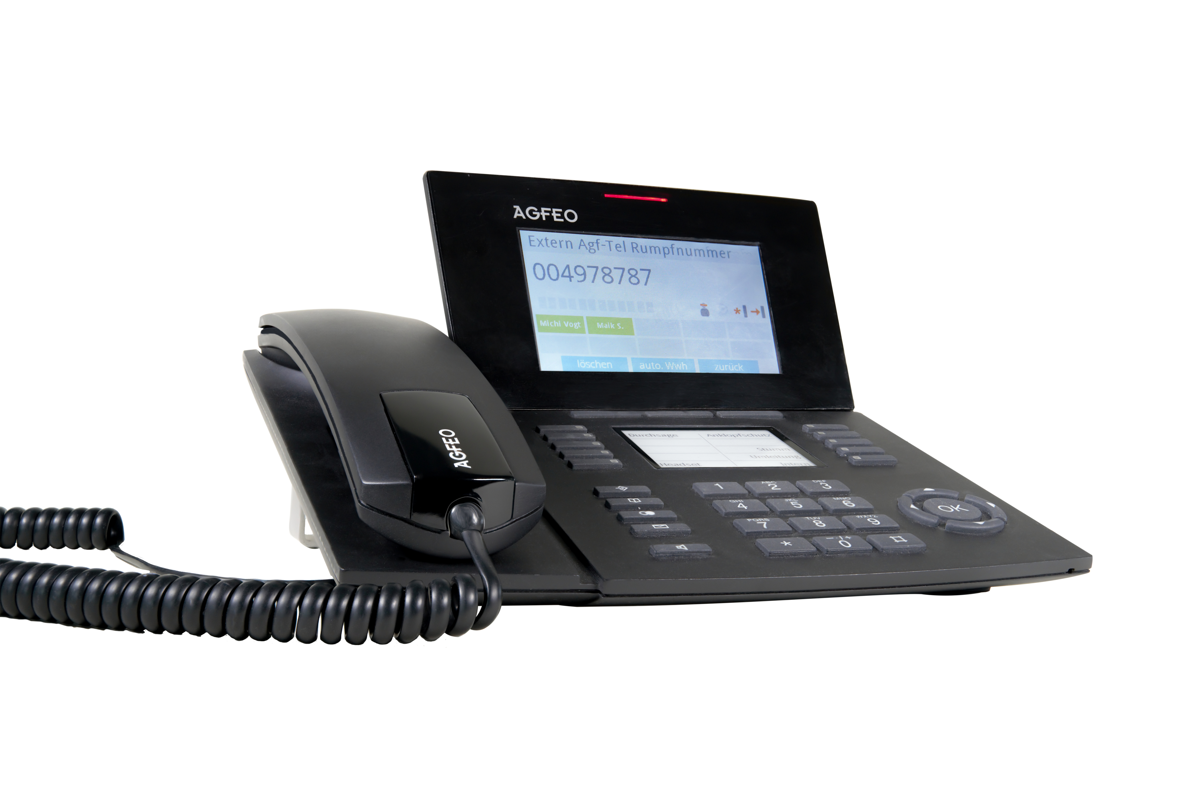 AGFEO ST 56 IP SENSORfon VoIP-Systemtelefon Schwarz
