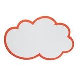 FRANKEN Moderationskarte "Wolke", selbstklebend, 150x230 mm weiß mit rotem Rand, aus 100% Altpapier, 170 g/qm - 1 Stück (MKS51)