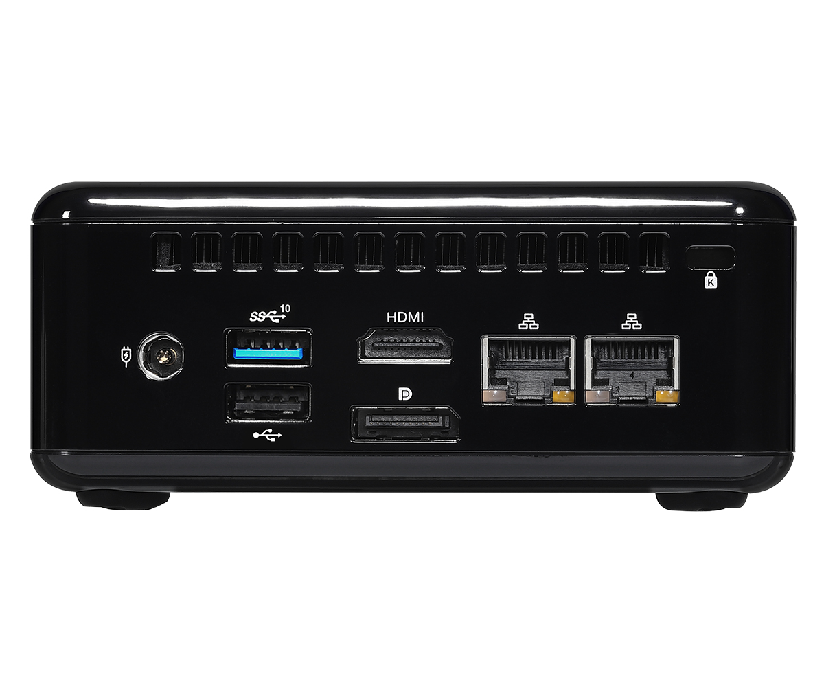 ASRock Industrial NUC BOX-J6412 Barebone Intel Celeron J6412 2 GHz Schwarz