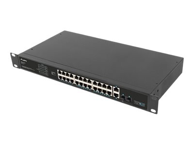 Lanberg RSFE-24P-2C-360 24-Port Fast Ethernet PoE+ Switch 360 W Unmanaged 19" Rack Schwarz