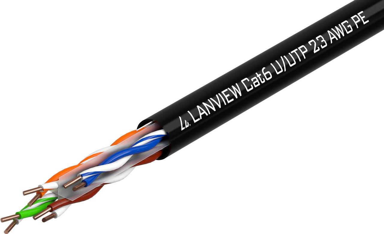 Lanview LVN122151 Netzwerkkabel Schwarz 305 m Cat6 U/UTP (UTP) (LVN122151)