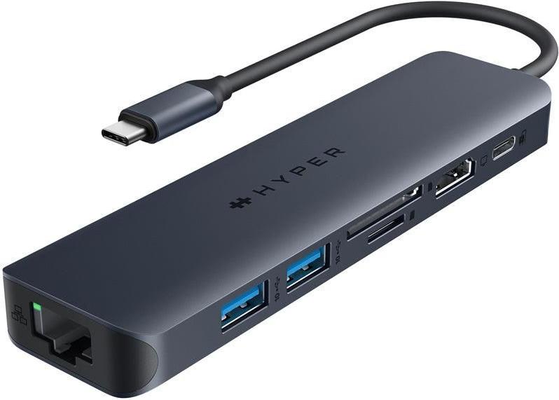 Hyper HyperDrive EcoSmart Gen.2 USB-C 7-in-1 Hub mit 100W Power Delivery Mitternachtsblau