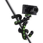 Walimex Mantona kaleido Flex leichtes Flex Stativ (mit hochwertigem 360° Kugelkopf, geeignet für Digital und Videokameras, Smartphones und Action Cams) lime green, 21401 (1021401)