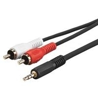 VivoLink PROMJRCA2 2m 3.5mm 2 x RCA Schwarz Audio-Kabel (PROMJRCA2)