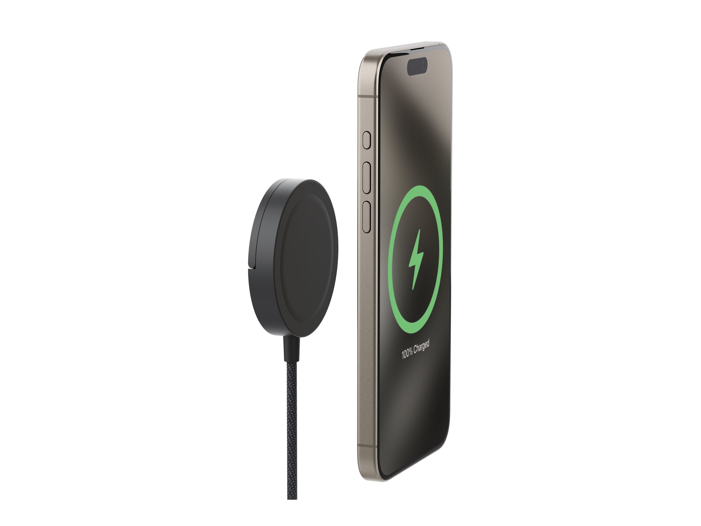 mophie Qi2 Magnetic Charger Induktive Ladematte 15 Watt Schwarz