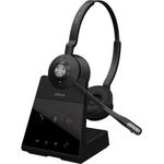 Jabra Engage 65 SE Stereo DECT Headset kabellos On-Ear Schwarz 150 m Reichweite UK-Version (9659-553-117) (geöffnet)