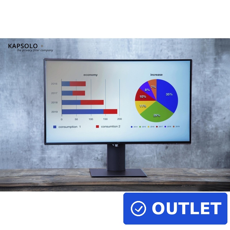 KAPSOLO 9H Anti-Glare - entspiegelnde Displayschutzfolie / Displayschutzfilter für Lenovo ThinkVision Pro2840m (KAP11035) (B-Ware)