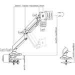 ROLINE 17.03.1116 Flachbildschirm-Tischhalterung Klemme Schwarz (17.03.1116)