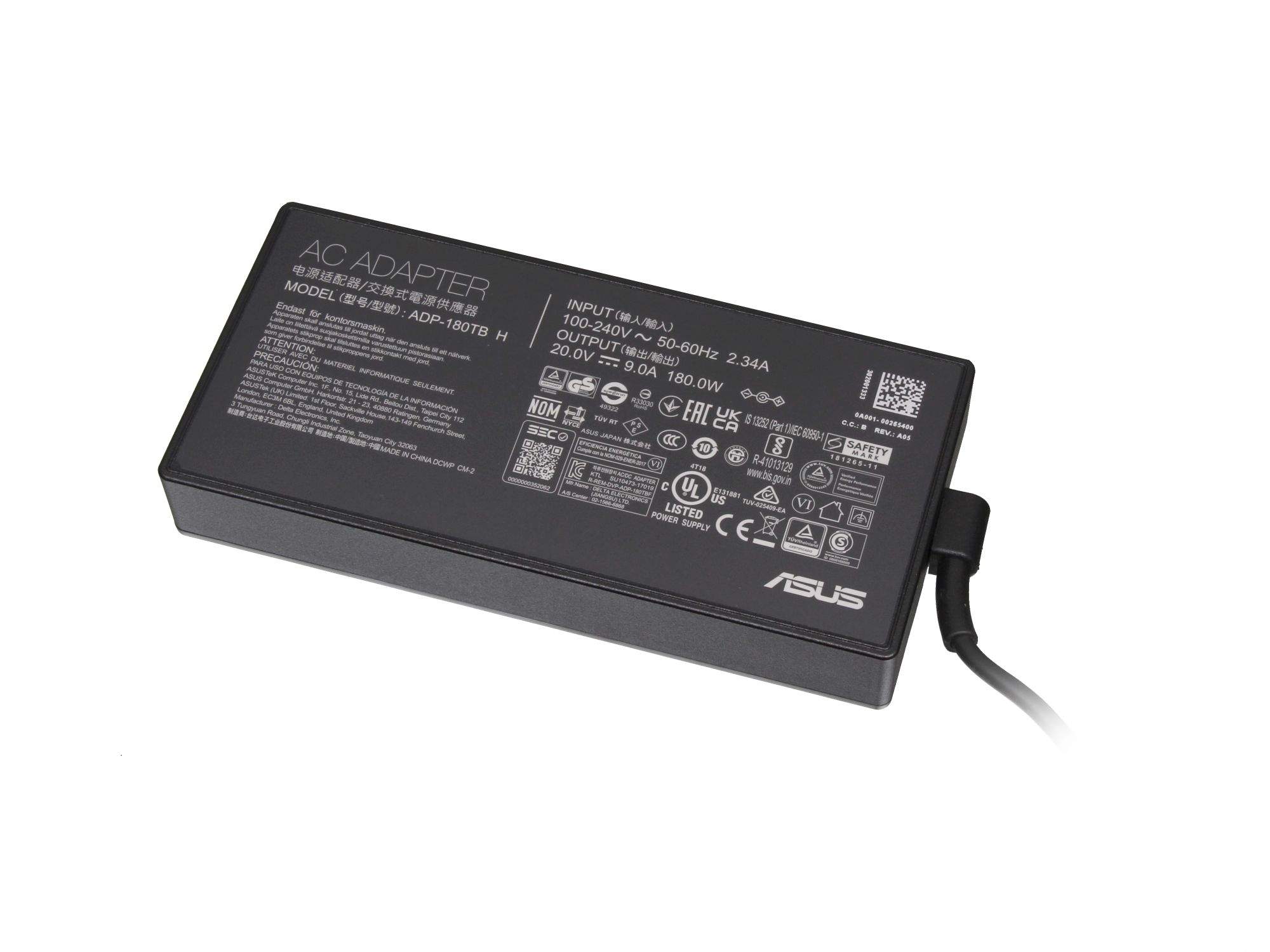 ASUS Netzteil 180 W 20 V für Laptop Innenbereich Schwarz