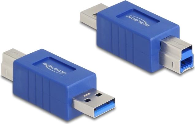 Delock USB 5 Gbps Adapter Typ-A Stecker zu Typ-B gekreuzt (67213)