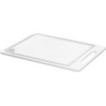 plast team Schneidebrett, 255 x 356 mm, weiß Material: LDPE, mit Saftrille, mit Griff, spülmaschinen - 1 Stück (10400800)