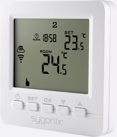 Sygonix Funk-Raumthermostat Unterputz Wochenprogramm 5 bis 35 °C (SY-4500820)