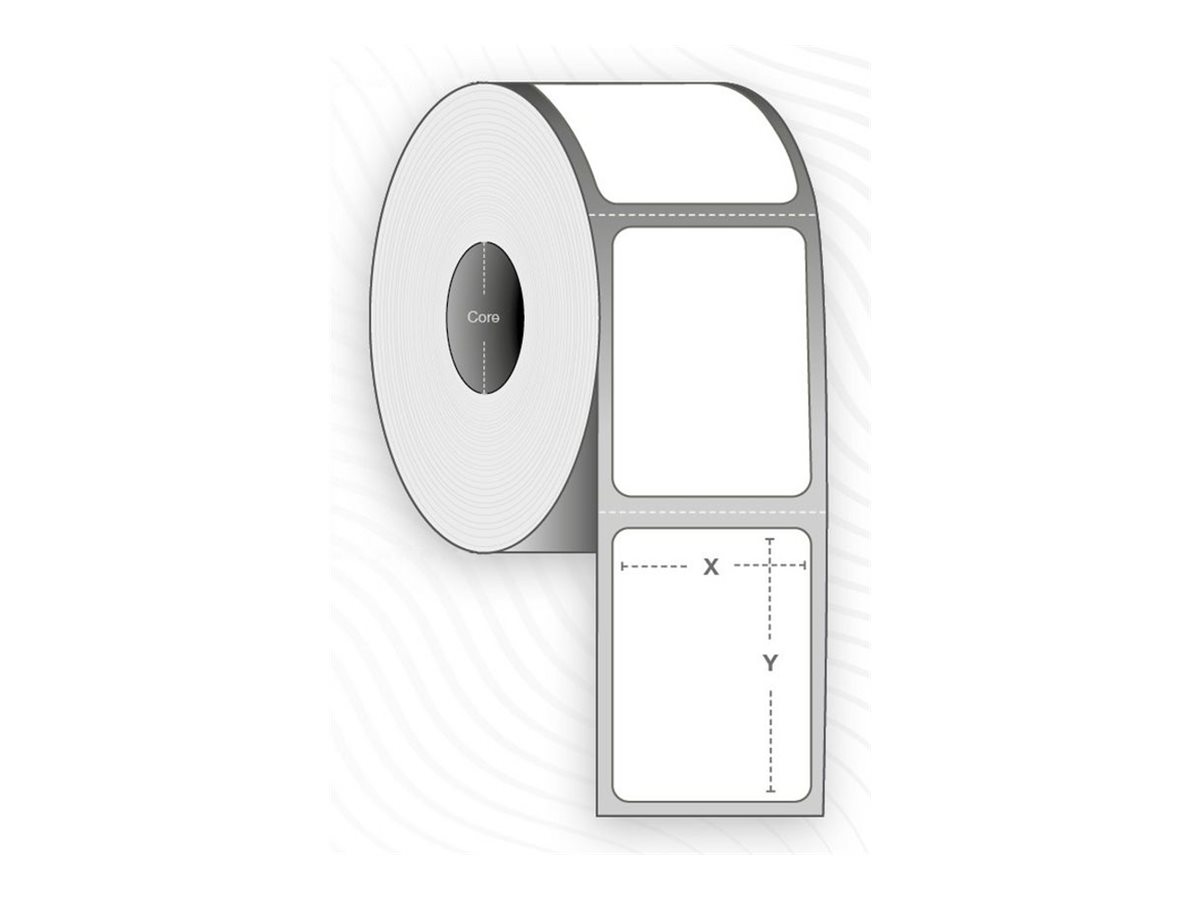 Capture Druckeretiketten 38 x 19 mm Polyester Permanent 6742 Etiketten pro Rolle 10 Rollen Weiß