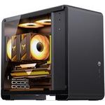 Jonsbo U4 Mini Micro-ATX-Gehäuse, Tempered Glass - schwarz (U4 MINI BLACK)