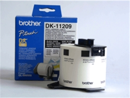 Brother DK-11209 Adressetiketten 29 x 62 mm Schwarz auf Weiß