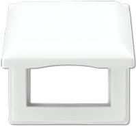 JUNG Klappdeckel 80,5x80,5mm AS581BFKLWW AS500 volle Platte alpinweiss AS581BFKLWW (AS581BFKLWW)