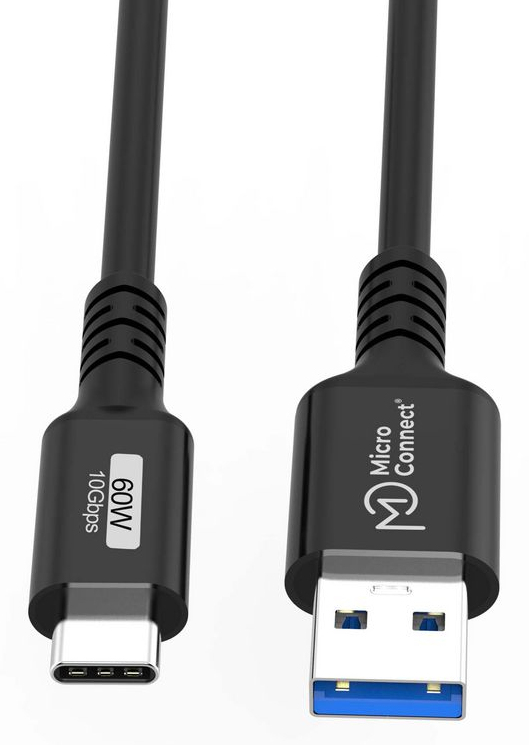 MicroConnect USB3.2AC1 USB Typ-C-Kabel 1 m USB 3.2 Gen 2 Schwarz