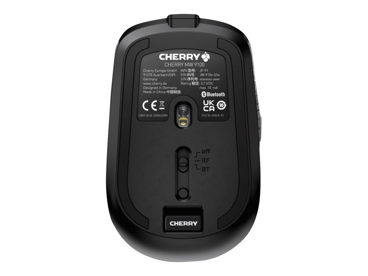CHERRY MW 9100 Kabellose Mobile Maus 2,4 GHz Bluetooth 4.0 Schwarz