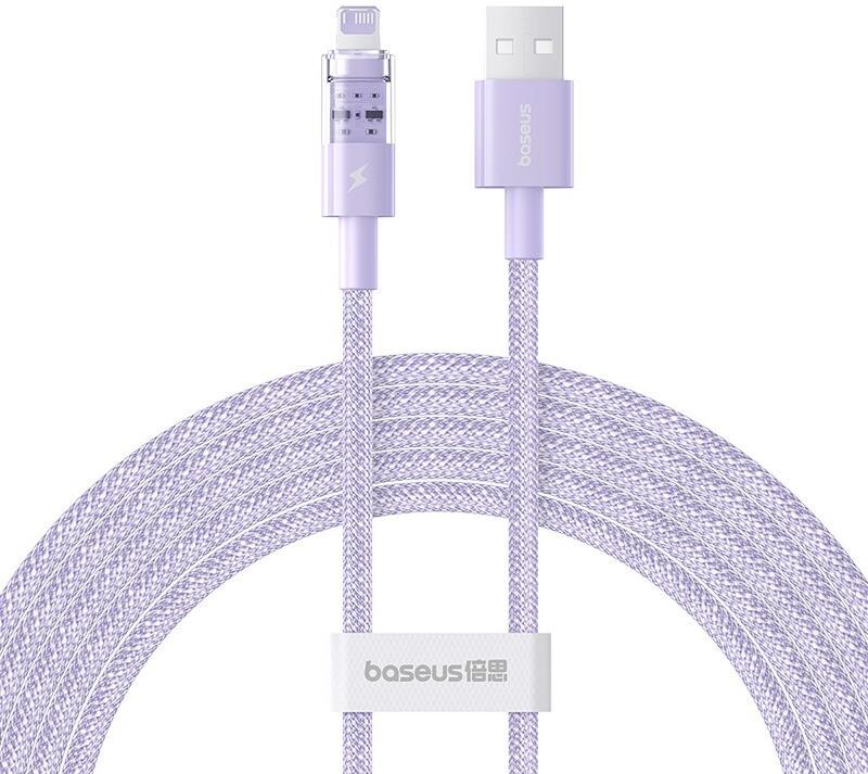 Baseus Gem USB zu IP 2.4A Schnellladekabel 2 m Lila (P10373003511-01)