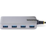 StarTech.com 4-Port USB Hub, USB3.0 5Gbps, Bus Powered, USB-A to 4x USB-A Hub with Optional Auxiliary Power Input, Portable Desktop/Laptop USB Hub with 1ft (30cm) Attached Cable (5G4AB-USB-A-HUB)