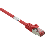 Renkforce RF-5372562 RJ45 Netzwerkkabel, Patchkabel CAT 6 S/FTP 0.25 m Rot mit Rastnasenschutz, vergoldete Steckkontakte, Flammwidrig 1 St. (RF-5372562)