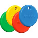 Chipolo POP 4er Pack Tracking Tags für Apple Find My (Rot, Blau, Gelb, Grün)