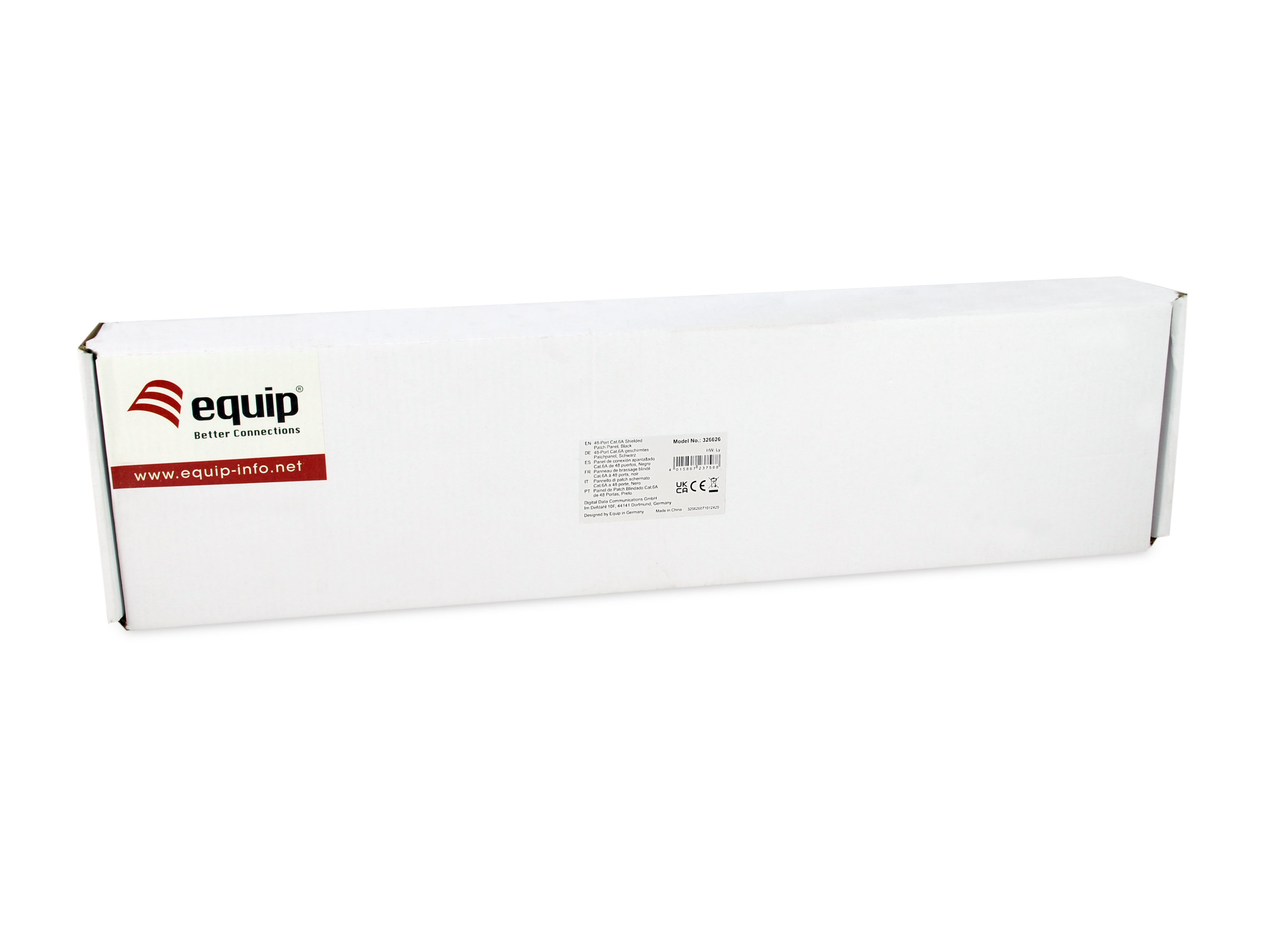 equip Patchpanel 48x RJ45 Cat6a FTP 1HE 19" Premium Schwarz