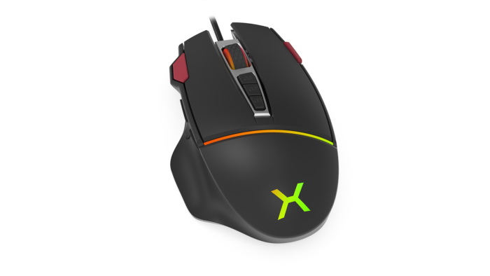 Krux Fuze Pro Gaming Maus Optisch 12000 DPI 11 Tasten USB Typ-A 1,8 m Schwarz
