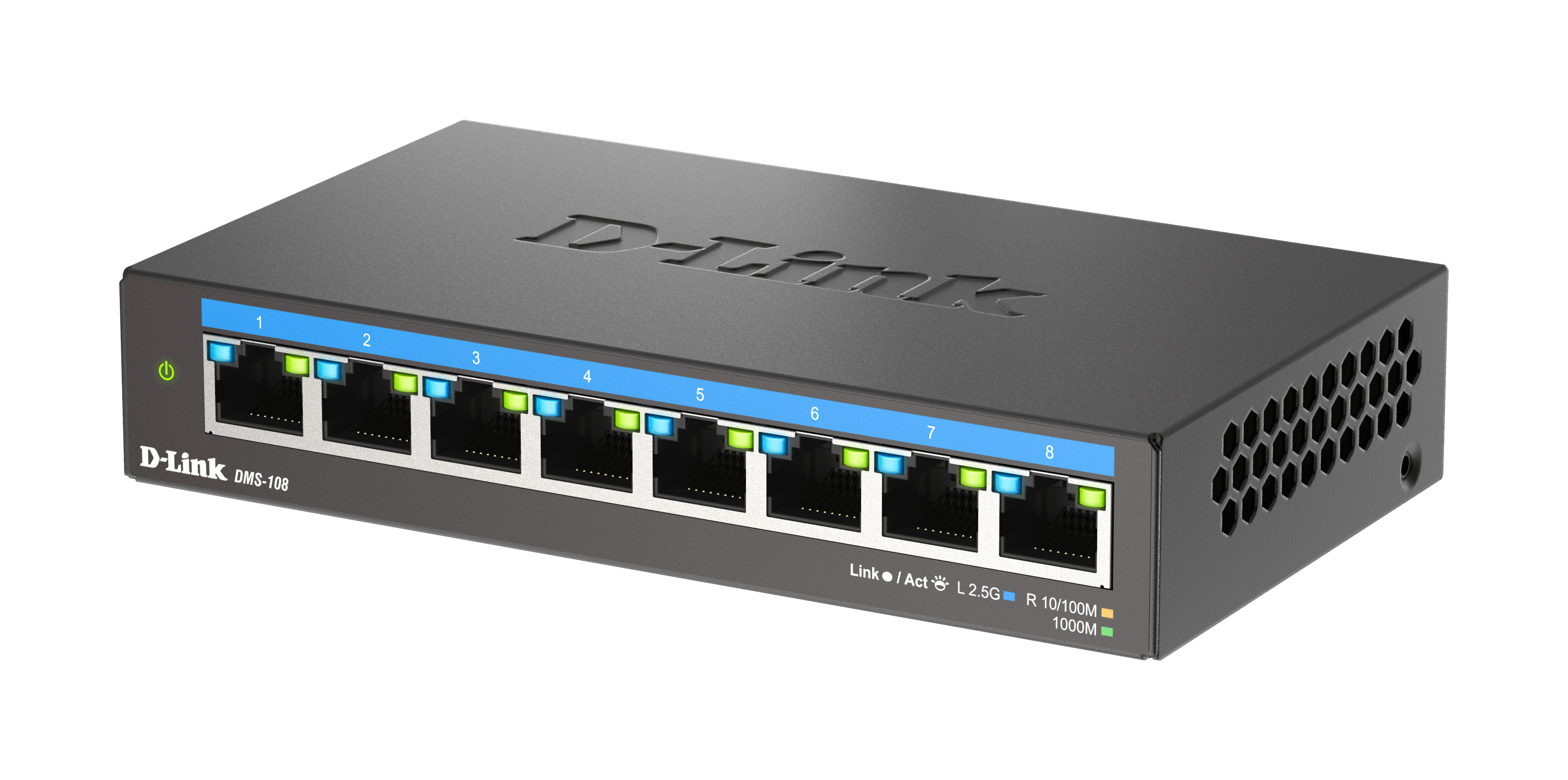 D-Link DMS-108 Switch 8 x 2.5G Schwarz
