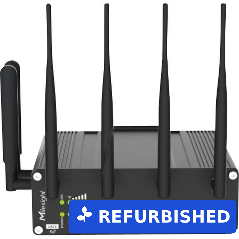 Milesight UR75-504AE-W2 Industrial 5G Router, Wi-Fi 6, Dual SIM, GPS, RS232/RS485 (UR75-504AE-W2) (geöffnet)