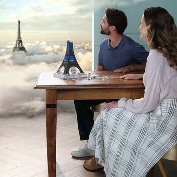 Ravensburger 3D Puzzle Iconics Eiffelturm mit Licht 216 Teile
