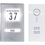 M-E MODERN-ELECTRONICS Türsprechanlage Kabelgebunden Komplett-Set ADV 111 WW 1 Familienhaus Edelstah (ADV 111 WW)
