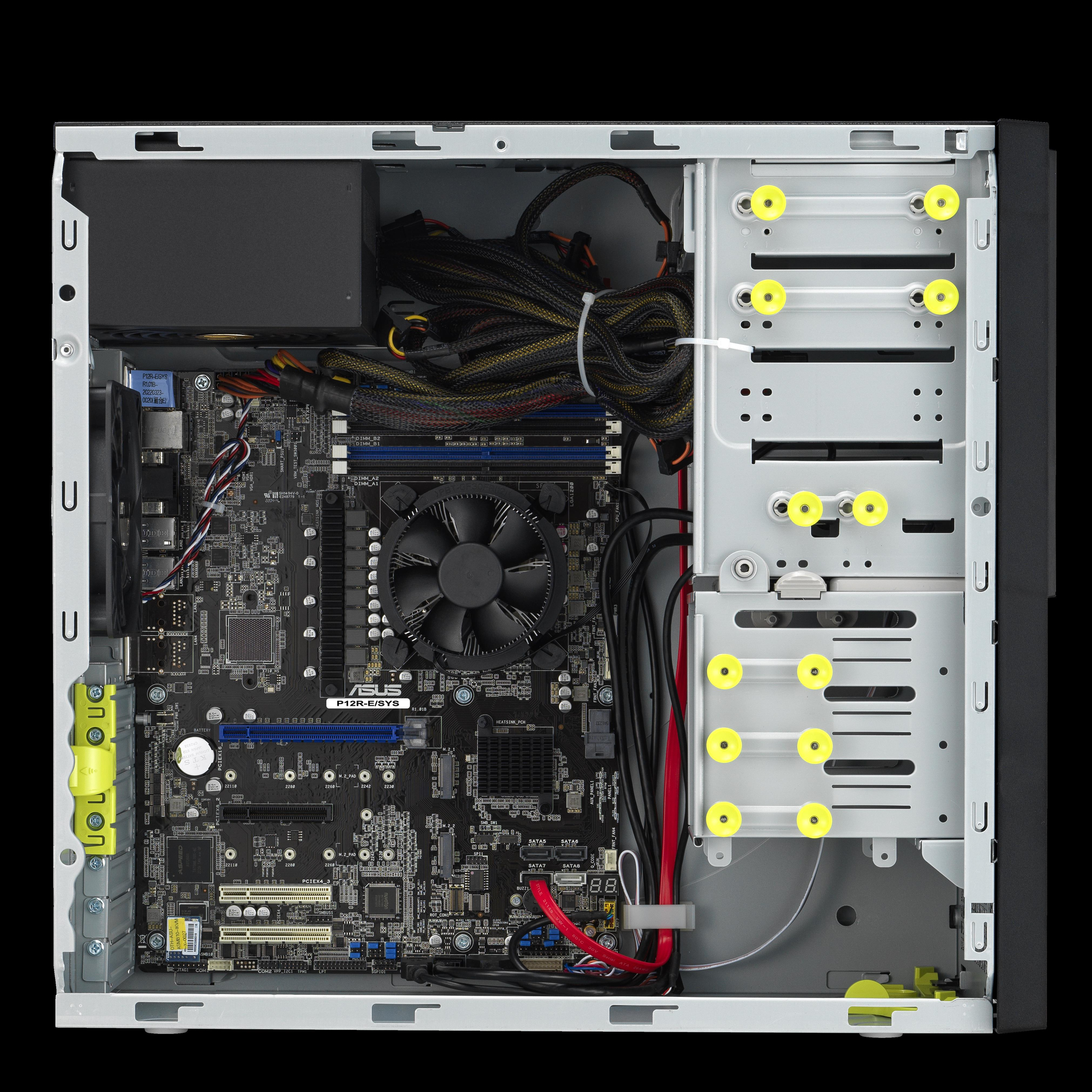 ASUS TS100-E11-PI4 Tower-Server Intel C256 LGA 1200 Ohne CPU/RAM/OS Schwarz