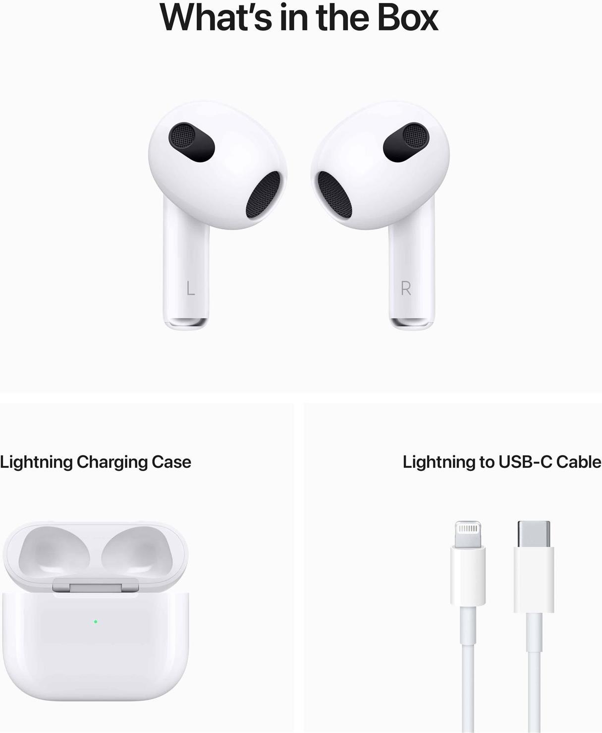 APPLE AirPods 3. Generation mit Lightning Charging Case MPNY3ZM/A