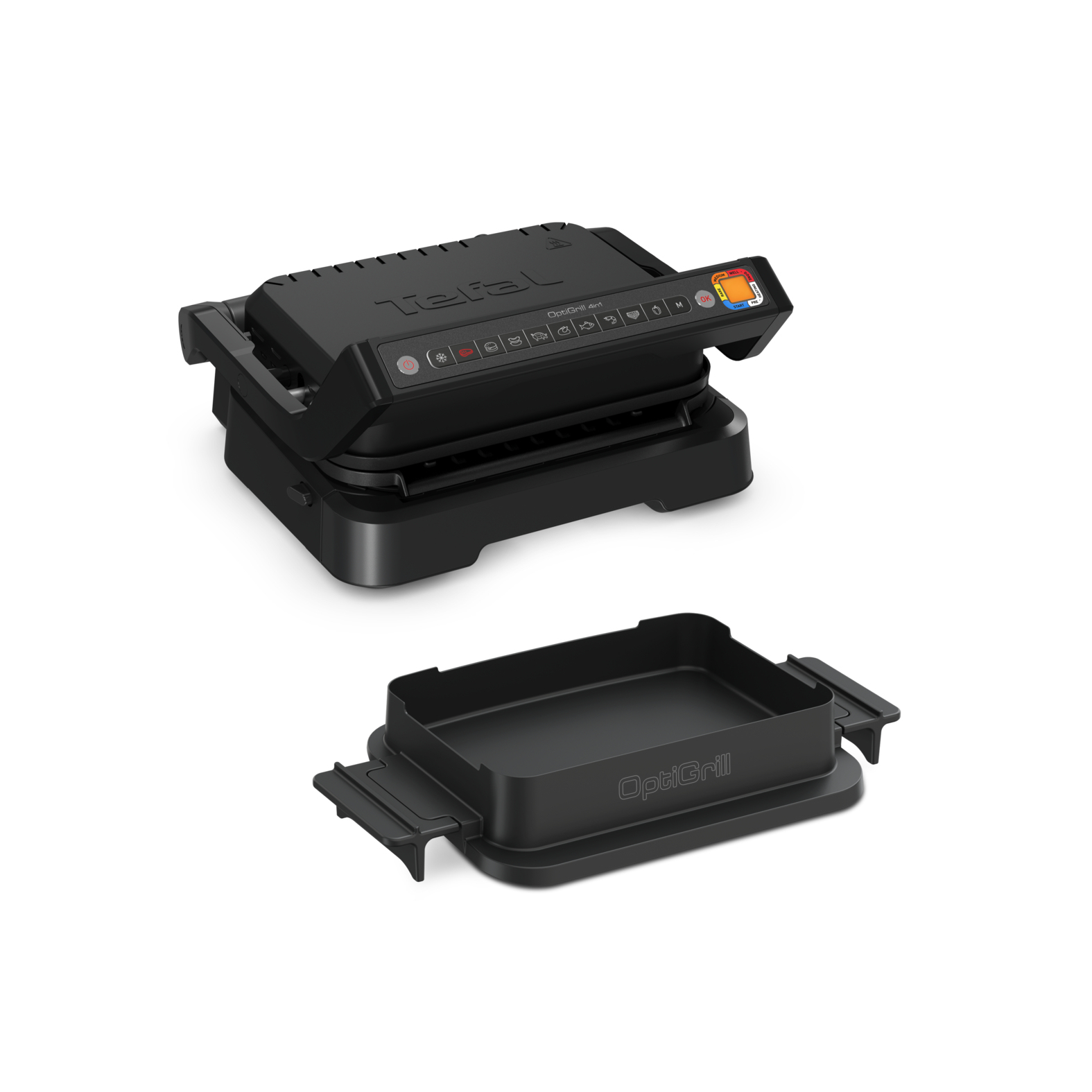Tefal Kontaktgrill, Grillfläche geriffelt, abnehmbar, Grillfläche: 30x20 cm, Antihaftbeschichtung, a (1446348)