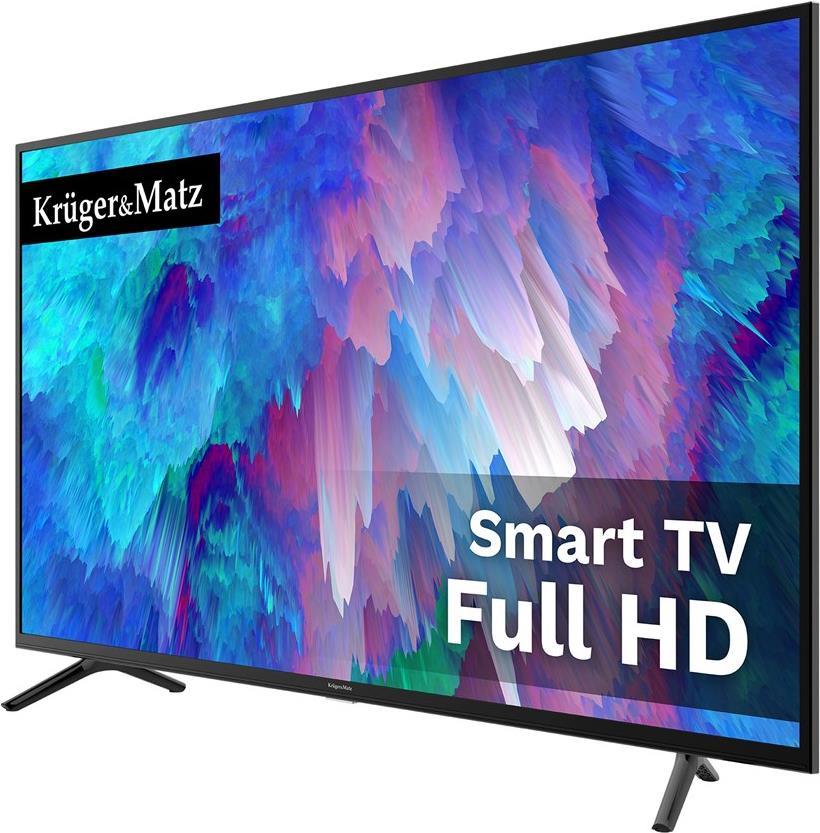 Krüger&Matz KM0240FHD-S6 Fernseher 101,6 cm (40") FHD HD Smart-TV Schwarz [Energieklasse E] (KM0240FHD-S6)